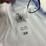 Nicole Miller Blue Tropic Swirl Print One Piece Racerback Swimsuit NWT Womens 3X Photo 3