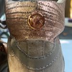 Michael Kors Women's Metallic High-Top Sneakers wedge leather size 10 Photo 9