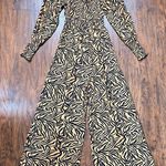 Anthropologie Kachel x • Tiger-Striped Jumpsuit wide leg palazzo smocked Photo 9