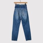 FRAME Womens Jeans Blue Myrtle Denim Paperbag High Rise Belted Stretch Size 26 Photo 2
