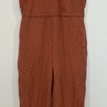 Kuhl  Womens Fresco Jumpsuit Medium Lyocell Linen Wide Leg Sleeveless V Neck Photo 0