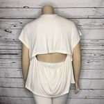 Athleta  Size 2X Magnolia White Cut-Out Back Air Out Cinch Tee Knit Top Shirt Photo 2