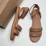 Evereve  Terrazas Double Band Platform Sandals in Caramel New in Box Sz 10 Photo 3
