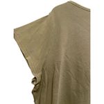 Athleta Sundown Boatneck Tee Shirt Women Size 3X Olive Green Cotton Short Sleeve Photo 6