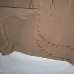 Joanna L Vintage Tan Embroidered Career Top Size L Photo 3