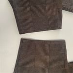 Alfani Women's Brown Plaid Straight Leg‎ Crop Pants Size 16 Photo 8