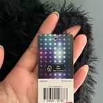 GLO Y2K Women's XL Black Fuzzy Racerback Tank Top Sleeveless Deadstock Vintage Size undefined Photo 2