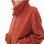 Aeropostale Sherpa Jacket Burnt Orange Photo 10