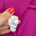 Milly Brooke Strapless silk Magenta Sash Waist Wide Leg Italian Cady Jumpsuit Photo 8