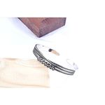 Boutique NEW Women's Antiqued 925 Sterling Silver‎ Lucky Coin Cuff Bracelet, Adjustable Photo 2