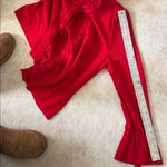 St. John Vibrant evening by Marie gray Red Knit cardigan sweater size 14 Photo 13