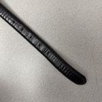 Ralph Lauren Collection Leather Belt Womens Size M Black Croc Embossed Preppy 1" Photo 4