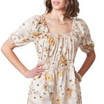 Spartina 449 Audrey Linen Floral Romper Photo 0