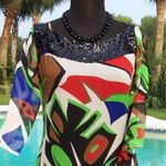 Cache Black Red Green White Lot 2 Pcs Bundle Silk Sequin Dress New $198 NWT Photo 3