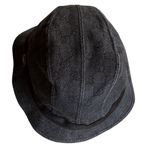 Gucci Authentic Bucket Hat GG Monogram Vintage Black Canvas size M Photo 2
