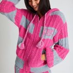 Love Shack Fancy  Pink and Gray Cardigan Sweater Photo 1