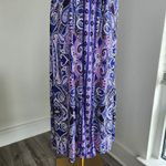 Apt. 9 Y2K  Blue Purple Floral Paisley Maxi Sun Dress M Photo 2