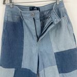 Hollister Pachwork Mom Jeans Sz 11R Ultra High Rise Y2K Indie Raw Hem Coquette Photo 3