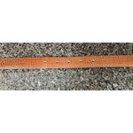 Casual‎ Corner Large Genuine Leather Crocodile Embossed Belt Silver Buckle Italy Brown Photo 4