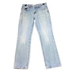 Levi's  505 Straight Leg Blue Jeans Womens Size 30 Inch Waist Denim Work Distress Photo 1