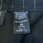 New York & Company Pants Petite Medium Black with Silver Shimmer Pinstripes Size undefined Photo 2