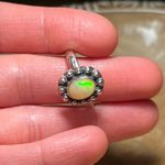 Sterling Silver Natural Ethiopian Opal Flower 925  Ring Photo 12