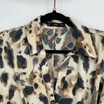 MNG Mango Womens Leopard Print Long Sleeve V Photo 5