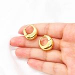 Mini Wide Gold Hoops Photo 1