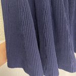 Jonathan Simkhai Women Navy Ribbed Knit Knee Length Skirt Size M Preppy Blue Size M Photo 2