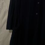 Eileen Fisher  Navy Blue Button Up Shirt Size Medium Photo 2
