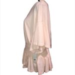 BP NWT NORDSTROM PINK BUTTERFLY SLEEVES SMOCKED PEPLUM WAIST TOP XXS Photo 2