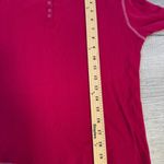 Sonoma Life + Style Women’s Raspberry Pink Ribbed Knit Long Sleeve Henley Top S Photo 6