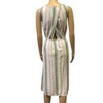 Est. 1946 Linen Blend  Sleeveless Crossover Keyhole Back Slit Front Dress Womens L Photo 4