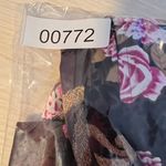 Cabernet Belted Robe Kimono M Silky Pink Roses Dark Floral Sexy Resort Vacation Black Size M Photo 6