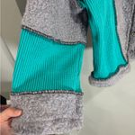 POL Colorblock Oversized Cardigan Button Up Sweater Wool Blend Patchwork Boho L Photo 6