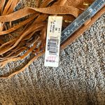 None Women's Brown Fringe leather Vest Photo 5