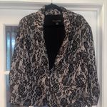 Madison Leigh  black Lace Overlay Blazer jacket woman’s size XL EUC Photo 1