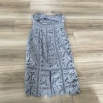 Bardot Botanical Lace Overlay Spaghetti Straps Lined Midi Dress Size US 4 XS Photo 3