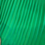 Adrianna Papell Green Pleated A-line Top with Cap Sleeves Photo 5