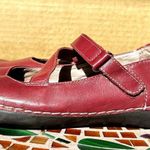 Vionic  Judith Mary Jane Shoes Leather Hook & Eye Strap Strappy Round Toe Red 9 Photo 3