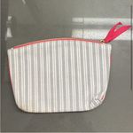 Ipsy  Blue & White Striped Pouch Bag Photo 1