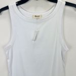 Madewell Regenerative Cotton Essential High Neck Tank Top White Medium NWT Photo 4