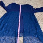 Ava James Ava‎ James women’s small blue flowy blouse Photo 5