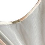 Free People  Embellished Beaded Sheer Sleeveless Mini Slip Dress Cream Large Photo 7