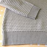 Magaschoni  Gray/White Turtleneck Sweater L Photo 0