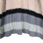 Umgee  Womens XL Oversized Pullover Striped Fringe Sweater Photo 4