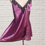 Frederick's of Hollywood Frederick’s of Hollywood Satin Chemise XL | Purple Lace Lingerie Slip Photo 1