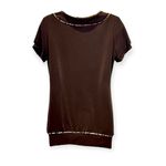 Maurice's Maurice Brown Short Sleeve Dress Top Tonic Size L Photo 1