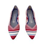 Rothy's  Retired Red Varsity Stripe Point Flats Sz 7.5 Photo 2