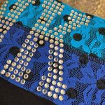 PINK - Victoria's Secret Y2K VTG  NWT Foldover Rhinestone Booty Shorts Blue Lace Sma Photo 6